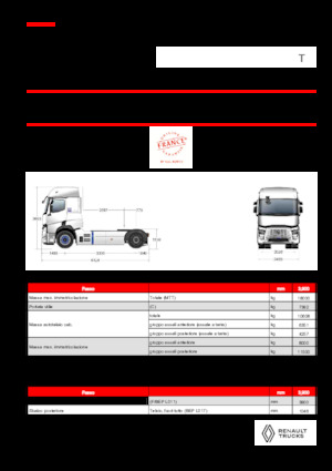 ट्रक ट्रैक्टर - ट्रैक्टर यूनिट Renault RT E-TECH T - T4x2