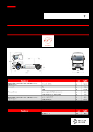 ट्रक ट्रैक्टर - ट्रैक्टर यूनिट Renault RT E-TECH T - T4x2