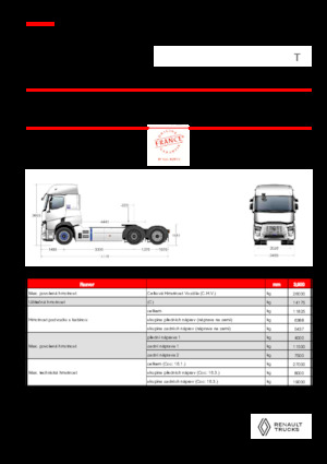 ट्रक ट्रैक्टर - ट्रैक्टर यूनिट Renault RT E-TECH T - T6x2 TAG