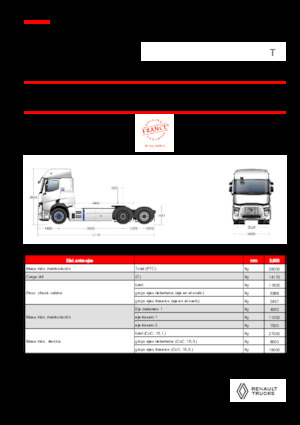 ट्रक ट्रैक्टर - ट्रैक्टर यूनिट Renault RT E-TECH T - T6x2 TAG