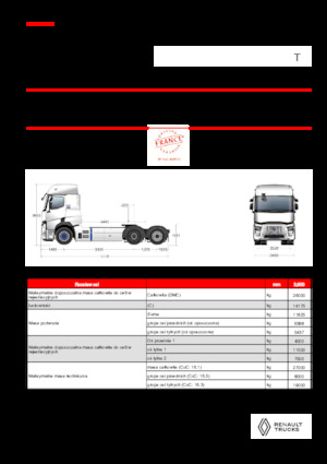 ट्रक ट्रैक्टर - ट्रैक्टर यूनिट Renault RT E-TECH T - T6x2 TAG