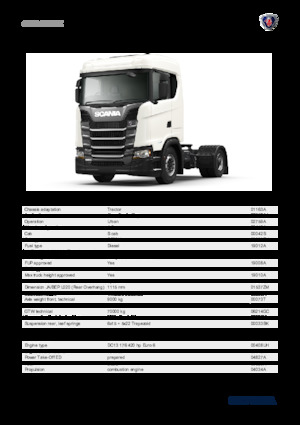 ट्रक ट्रैक्टर - ट्रैक्टर यूनिट Scania S 420 A4x2NZ