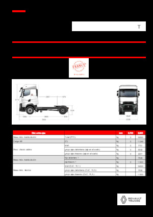 ट्रक ट्रैक्टर - ट्रैक्टर यूनिट Renault T HIGH T4X2 LOW 13L E6