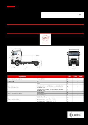 ट्रक ट्रैक्टर - ट्रैक्टर यूनिट Renault T HIGH T4X2 X-LOW 13L E6