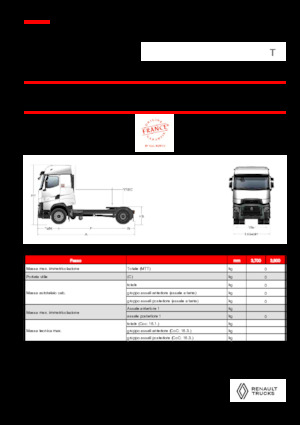 ट्रक ट्रैक्टर - ट्रैक्टर यूनिट Renault T HIGH T4X2 X-LOW 13L E6