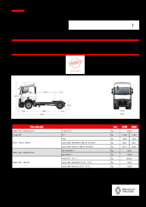 ट्रक ट्रैक्टर - ट्रैक्टर यूनिट Renault T T4X2 13L E6