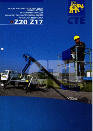 ट्रेलर माउंटेड आर्टिकुलेटिंग बूम लिफ्ट CTE Z 17