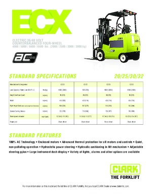टरेट ट्रक Clark ECX30