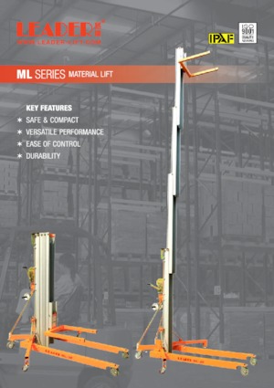 सिंगल वर्टिकल मास्ट बूम लिफ्ट Leader ML 15