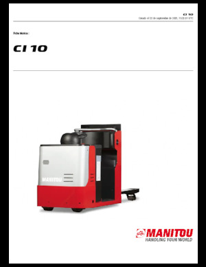 ऑर्डर पिकर और चेरी पिकर फोर्कलिफ्ट Manitou CI 10
