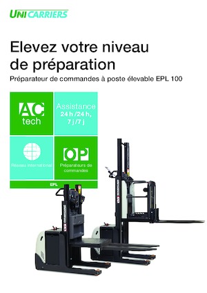 ऑर्डर पिकर और चेरी पिकर फोर्कलिफ्ट UniCarriers EPL 100 