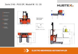 ऑर्डर पिकर और चेरी पिकर फोर्कलिफ्ट Hubtex M 20 PUS