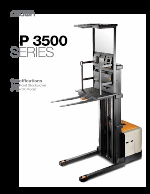 ऑर्डर पिकर और चेरी पिकर फोर्कलिफ्ट Crown SP 3570F