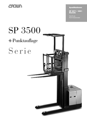 ऑर्डर पिकर और चेरी पिकर फोर्कलिफ्ट Crown SP 3571-1.25 TT