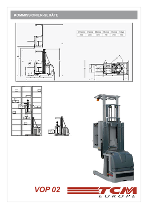 ऑर्डर पिकर और चेरी पिकर फोर्कलिफ्ट TCM VOP 02