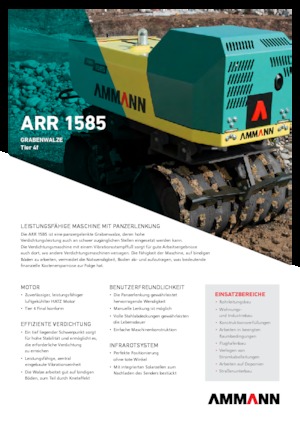 वाइब्रेशन ट्रेंच रोलर Ammann ARR 1585 T4f