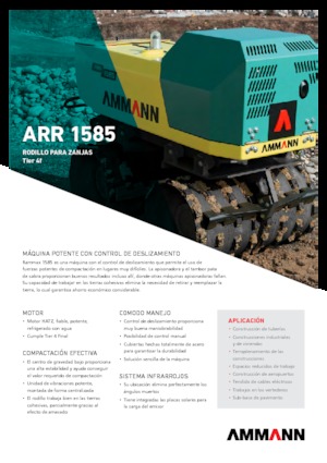 वाइब्रेशन ट्रेंच रोलर Ammann ARR 1585 T4f