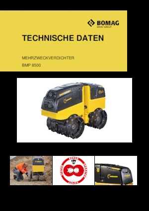 वाइब्रेशन ट्रेंच रोलर Bomag BMP 8500