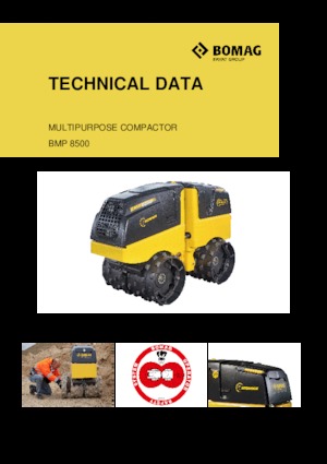 वाइब्रेशन ट्रेंच रोलर Bomag BMP 8500