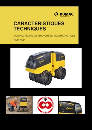 वाइब्रेशन ट्रेंच रोलर Bomag BMP 8500