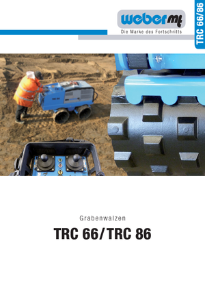 वाइब्रेशन ट्रेंच रोलर weber mt TRC 66