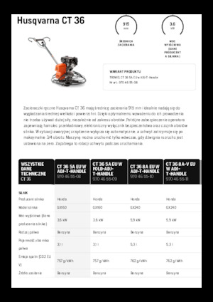 वॉक-बिहाइंड ट्रॉवेल Husqvarna CT 36
