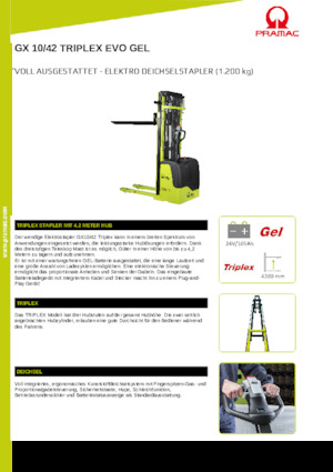 वॉकी स्टेकर PRAMAC Lifter GX 10/42 Evo Gel