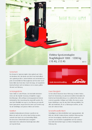 वॉकी स्टेकर Linde L12AS Std.120x50