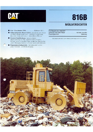 कचरा कॉम्पेक्टर Caterpillar 816 B