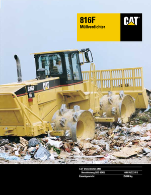 कचरा कॉम्पेक्टर Caterpillar 816 F