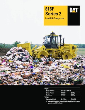 कचरा कॉम्पेक्टर Caterpillar 816F Series 2