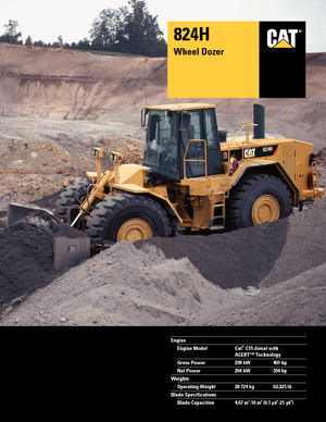 व्हील डोज़र Caterpillar 824H