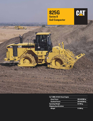 कचरा कॉम्पेक्टर Caterpillar 825 G II