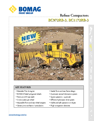 कचरा कॉम्पेक्टर Bomag BC 1172 RB 3