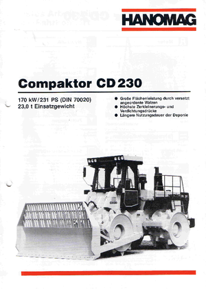 कचरा कॉम्पेक्टर Hanomag CD 230