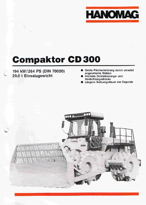 कचरा कॉम्पेक्टर Hanomag CD 300