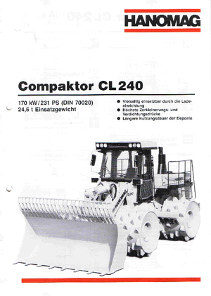 कचरा कॉम्पेक्टर Hanomag CL 240
