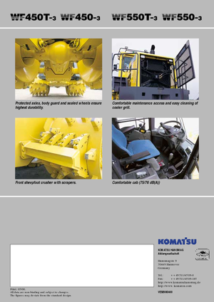 कचरा कॉम्पेक्टर Komatsu WF450-3