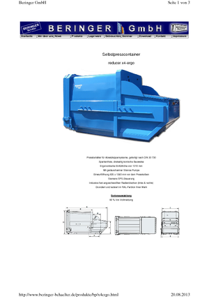 वेस्ट प्रेस Beringer reducer x 4 ergo MB