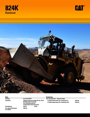 व्हील डोज़र Caterpillar 824K
