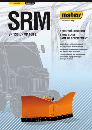 वेज स्नोप्लो Matev SRM-VP 160 L