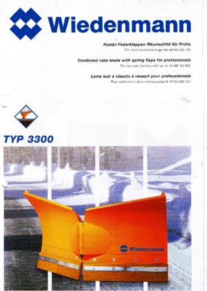 वेज स्नोप्लो Wiedenmann 3300