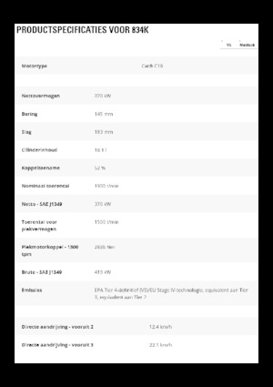 व्हील डोज़र Caterpillar 834K