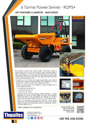 व्हील डंपर Thwaites MACH2262
