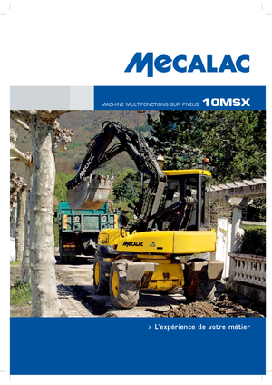 व्हील एक्सकेवेटर Mecalac 10 MSX
