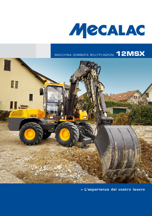 व्हील एक्सकेवेटर Mecalac 12 MSX