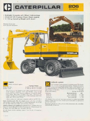 व्हील एक्सकेवेटर Caterpillar 206