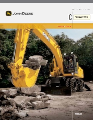 व्हील एक्सकेवेटर John Deere Construction 210C W