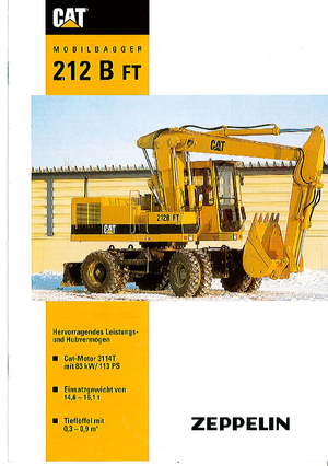 व्हील एक्सकेवेटर Caterpillar 212B