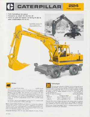 व्हील एक्सकेवेटर Caterpillar 224